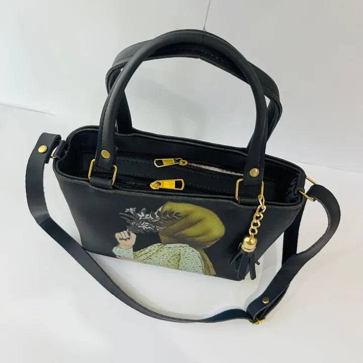Catié Hijabi Girl Printed Handbag Premium Shoulder Bag