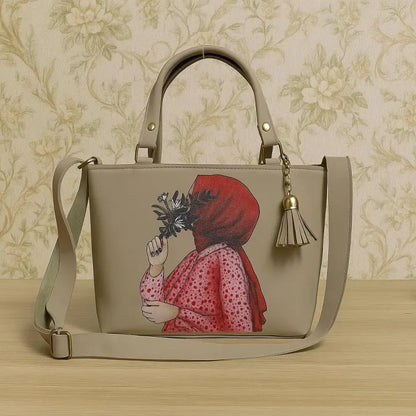 Catié Hijabi Girl Printed Handbag Premium Shoulder Bag