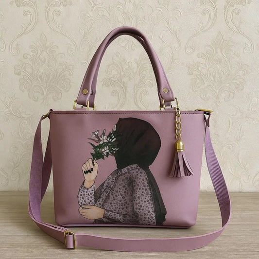 Catié Hijabi Girl Printed Handbag Premium Shoulder Bag