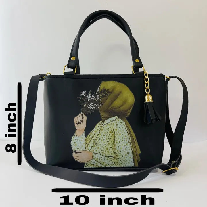 Catié Hijabi Girl Printed Handbag Premium Shoulder Bag